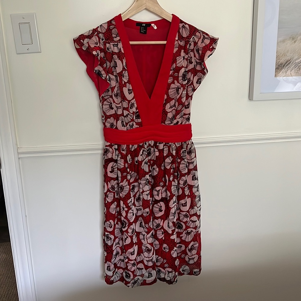 H&M Poppy Print Dress